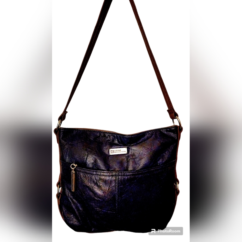 STONE MOUNTAIN DISTRESSED  LEATHER SHOULDER/CROSSBODY